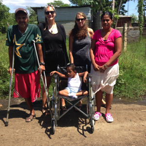 Pictured left to right, Francisca’s father Julio, Liz Nicole, Jaime Belden & Francisca.